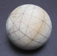 Wooden ball with gridlines Wooden ball with gridlines